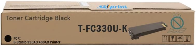 1-Pack TFC330 TFC330U T-FC330U Toner Cartridge T-FC330UK T-FC330U-K Black Replacement for E-Studio 330AC 400AC Printers