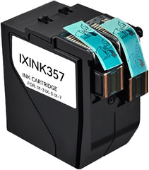 Fluorescent Red IXINK357 Ink Cartridge Compatible with Quadient Neopost IXINK357 Ink Cartridge Replacement Inkjet Printer Ink IX3 IX5 IX7 Mailing System Postage Meter