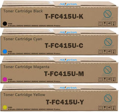 4515AC T-FC415U Toner Cartridge Compatible with T0SHIBA T-FC415U-K T-FC415U-C T-FC415U-M T-FC415U-Y use for T0SHIBA E-Studio 2515AC 3015AC 3515AC 4515AC 5015AC Printer.