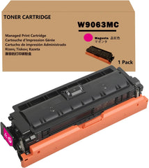 1 Pack W9063MC Magenta Toner Cartridge Compatible with Color Managed E55040 E55040DW E57540 E57540dn E57540C Printer