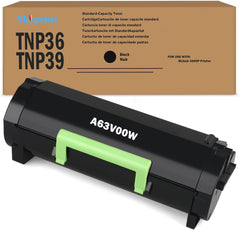 TNP36 TNP39 Black Toner Cartridge 10,000 Pages Compatible with Konica Minolta TNP36 TNP39 Toner for Bizhub 3300P Printer. A63V00W