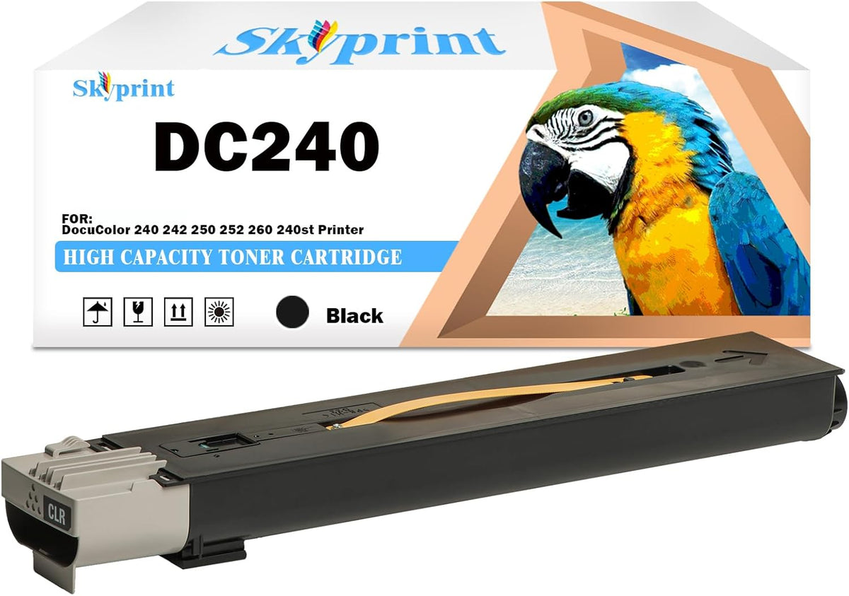 DC240 Toner Cartridge Black 6R1007 Replacement for Xerox DocuColor 240 242 250 252 260 240st Printer