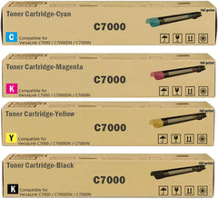 VersaLink C7000 High Capacity Toner Cartridges Compatible with Xerox 106R03757 106R03758 106R03759 106R03760 Toner use for Xerox Versalink C7000 C7000DN Black Cyan Magenta Yellow