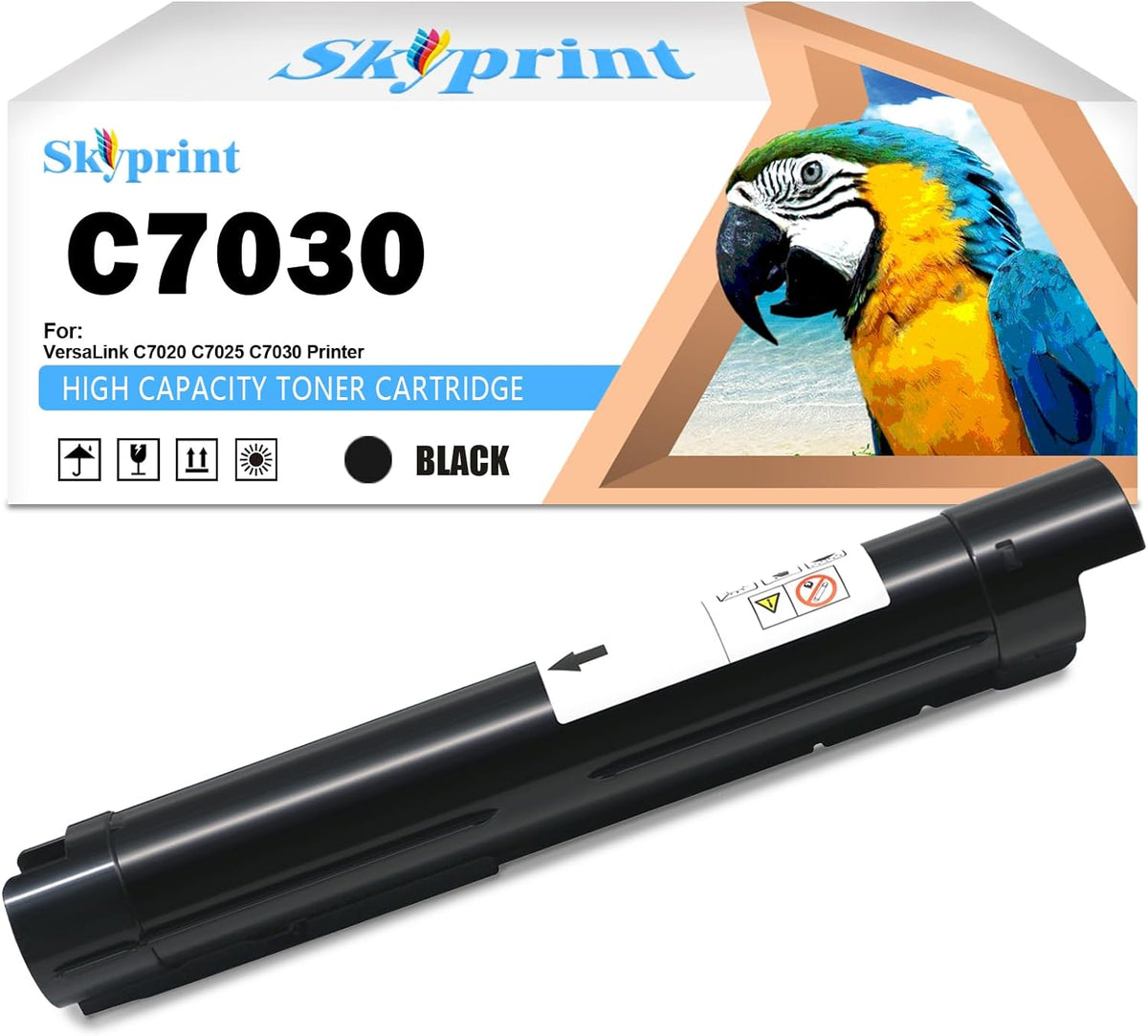 Compatible 106R03741 Black Toner Cartridge Replacement for Xerox C7020 C7025 C7030 Toner VersaLink C7020 C7025 C7030 Printers.