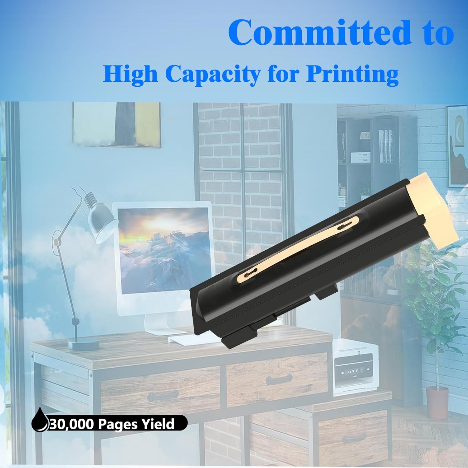 5325 5330 5335 Black Toner Cartridge Replacement for Xerox 006R01159 Workcentre 5325 5330 5335 Printers 30,000 Pages