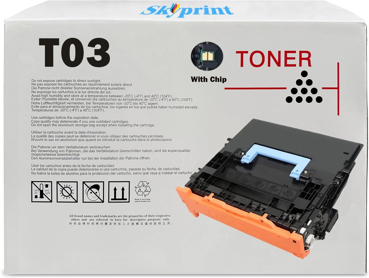 High Capacity T03 Black Toner Cartridge Compatible with Canon T03 Toner Replacement for Canon imageRunner Advance 525iF 525iFZ 615iF 615iFZ 715iF 715iFZ.2725C001AA