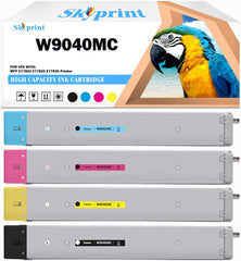 High Yield Toner Cartridges W9040MC W9190MC Toner Compatible with Color Managed MFP E77822 E77825 E77830 Printer.4-Pack W9040MC W9041MC W9042MC W9043MC Toner