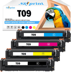 T09 Toner Cartridges Black Cyan Yellow Magenta Replacement for Canon T09 use for Canon Imagecls X LBP1127 LBP1127C MF1127 MF1127C LBP-1127 LBP-1127C MF-1127 MF-1127C Printer