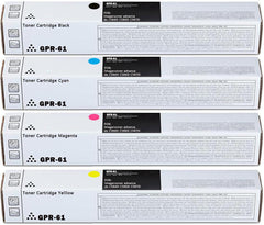 GPR61 GPR-61 High Yield Toner Cartridges Compatible with Canon GPR-61 Toner for use in ImageRUNNER Advance DX C5840i C5860i C5870i Printer 4-Pack Black Cyan Magenta Yellow