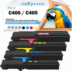 Versalink C400 C405 Toner Cartridge Compatible with Xerox Versalink C400 C400V C400N C400DN C405 C405N Printers 4-Pack Black Cyan Magenta Yellow