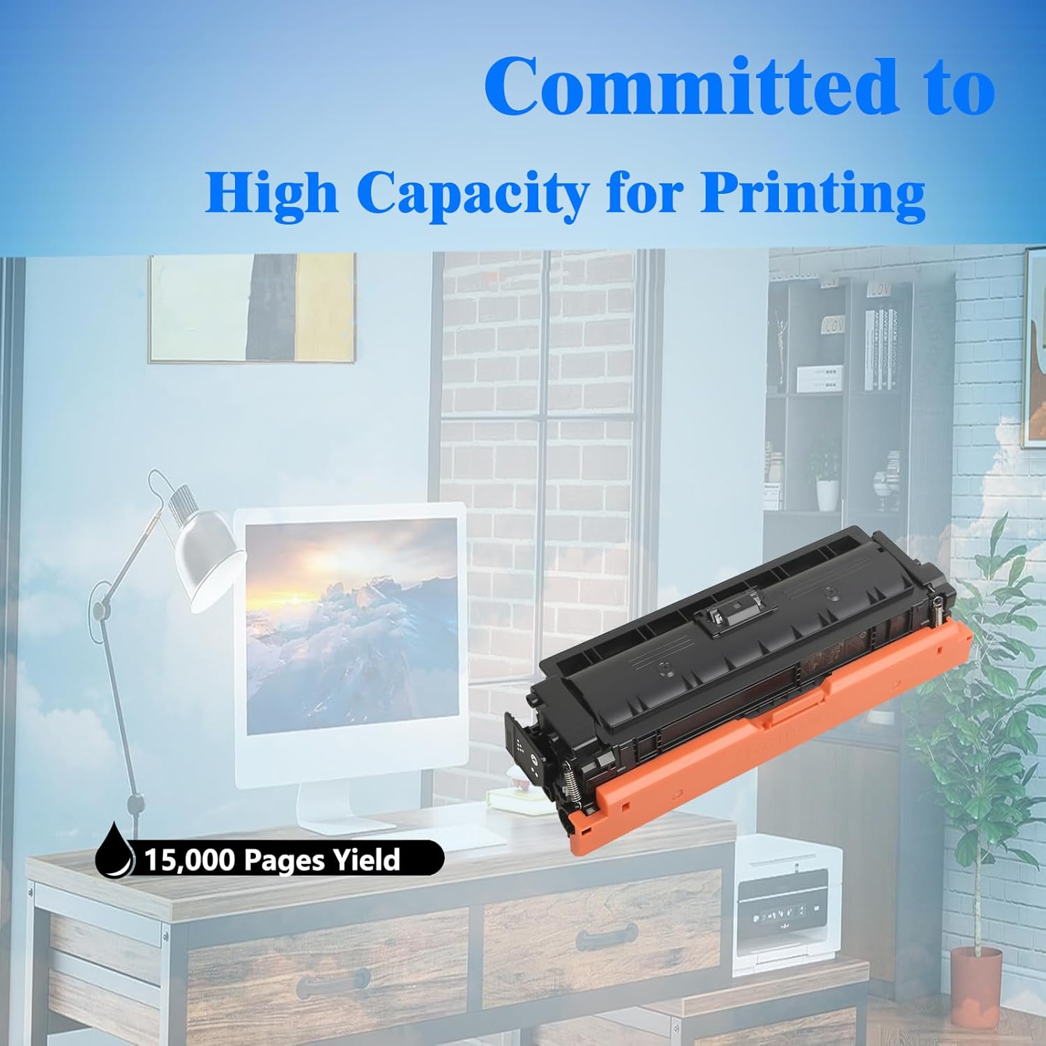 W9060 W9060MC Black Toner Cartridge Compatible with Color Managed E55040 E55040DW E57540dn E57540 E57540C Series Printer