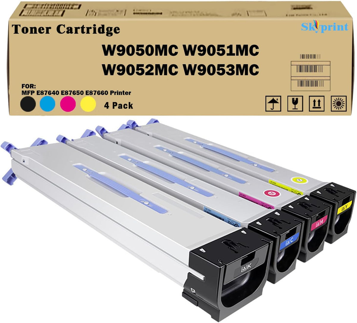 W9050MC W9051MC W9052MC W9053MC Toner Cartridge Compatible with HP W9050MC Toner for HP Color Managed MFP E87640 E87650 E87660 Printers