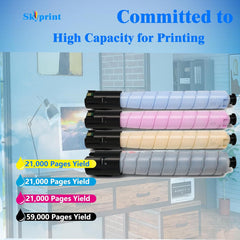 High Yield Toner Cartridge Replacement for Xerox AltaLink C8130 C8135 C8145 C8155 C8170 Printer Cartridge 006R01746 006R01747 006R01748 006R01749 (Black:59,000 Pages,CYM:21,000 Pages)