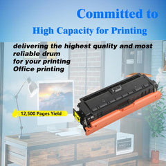 1 Pack W9062MC W9062 Yellow Toner Cartridge Compatible with Color Managed E55040 E55040DW E57540 E57540dn E57540C Printer