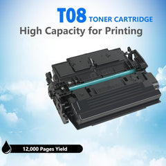 T08 Toner Cartridge Black with New Chip Compatible with Canon T08 Toner use for ImageCLASS 1238i LBP1238 MF1238 XMF1238 MFP XLBP1238 Printer.3010C005A