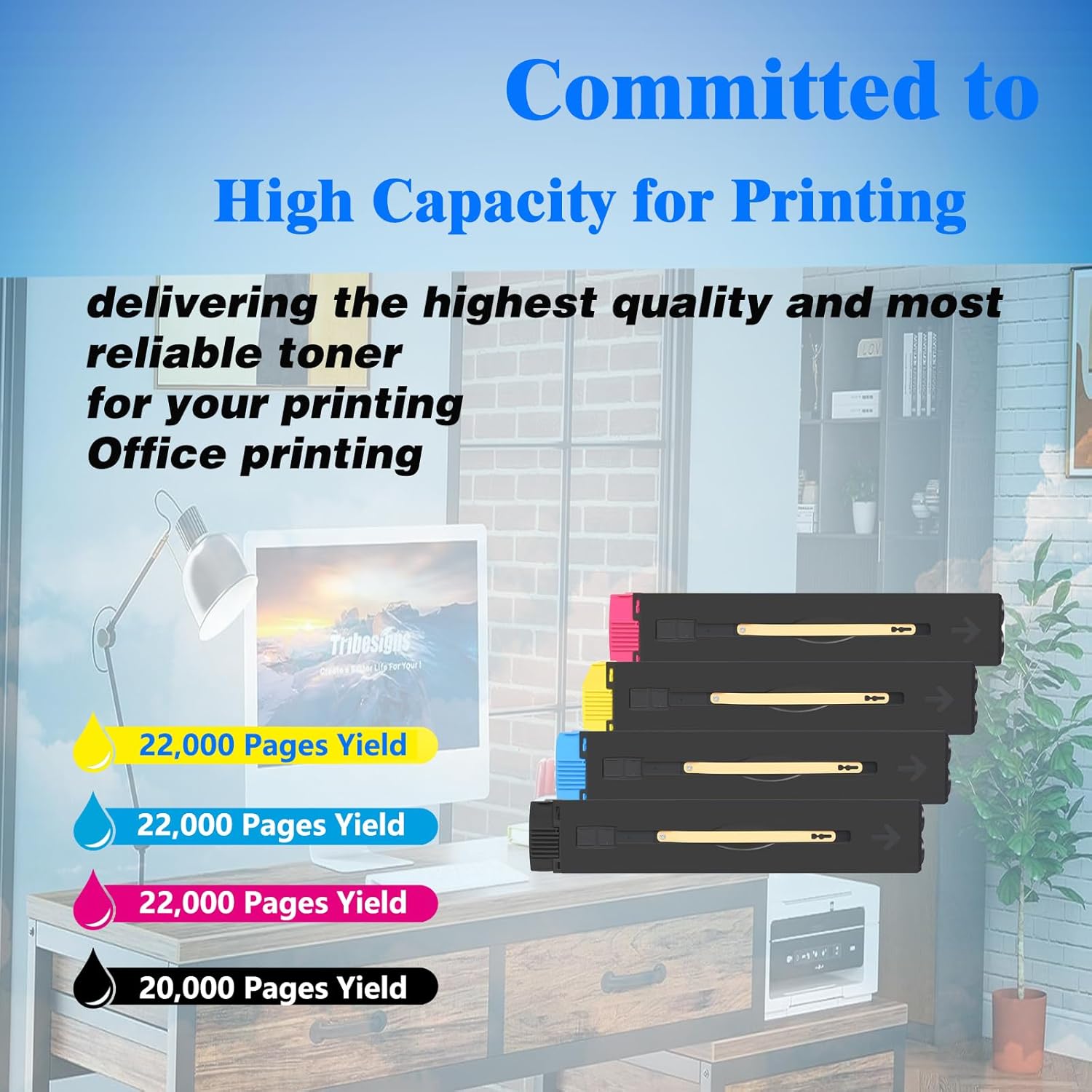 Compatible V80 80 High Capacity Toner Cartridges Replacement for Xerox 006R01642 006R01643 006R01644 006R01645 Xerox Versant 80 180 280 Printers