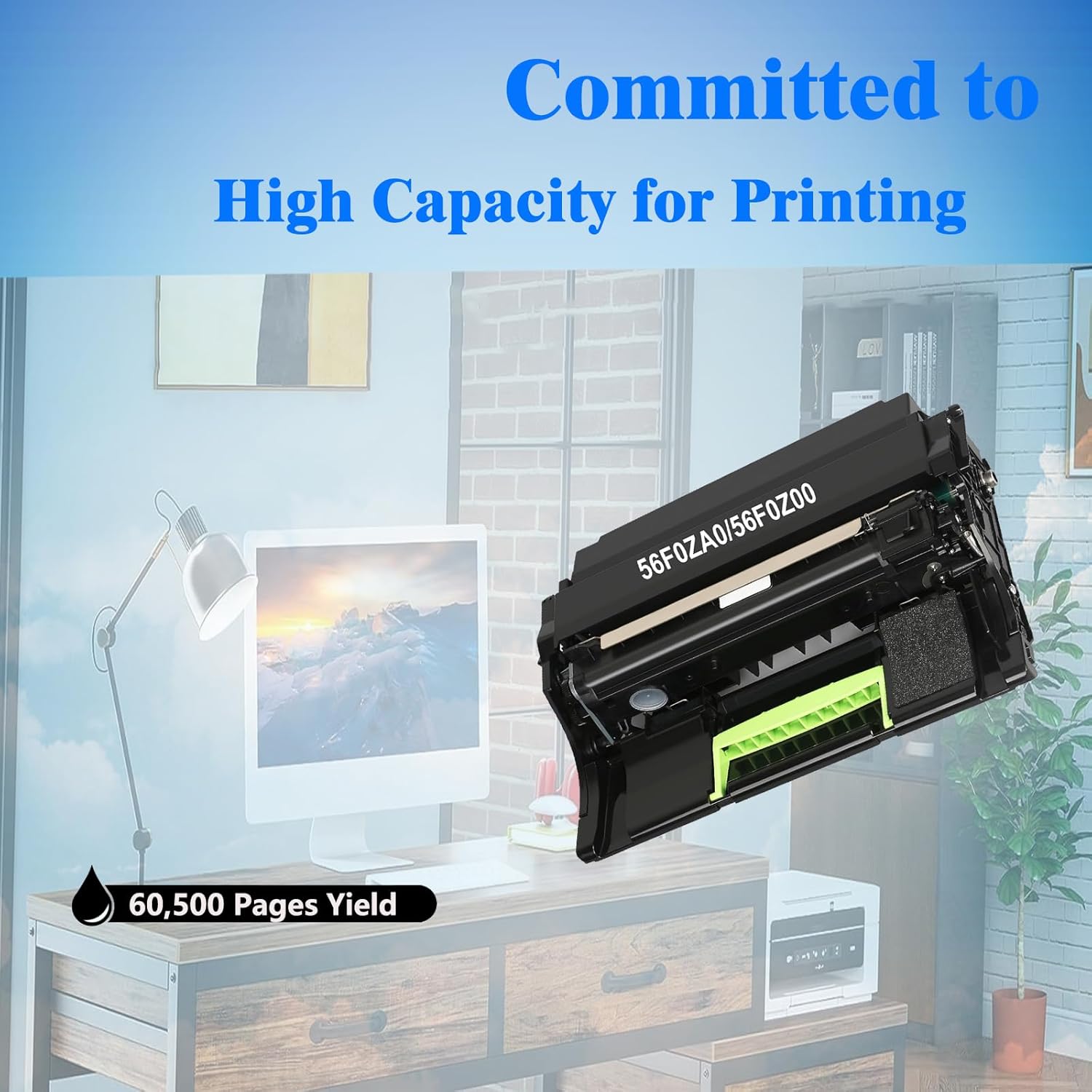 56F0Z00 Imaging Unit Compatible with Lexmark 56F0Z00 Imaging Unit Use for MS321 MS421 MS521 MS622 MB2328 MB2442 B2442dw B2338dw MS321dn MS421dn MS421dw MS521dn MX321adn Printer