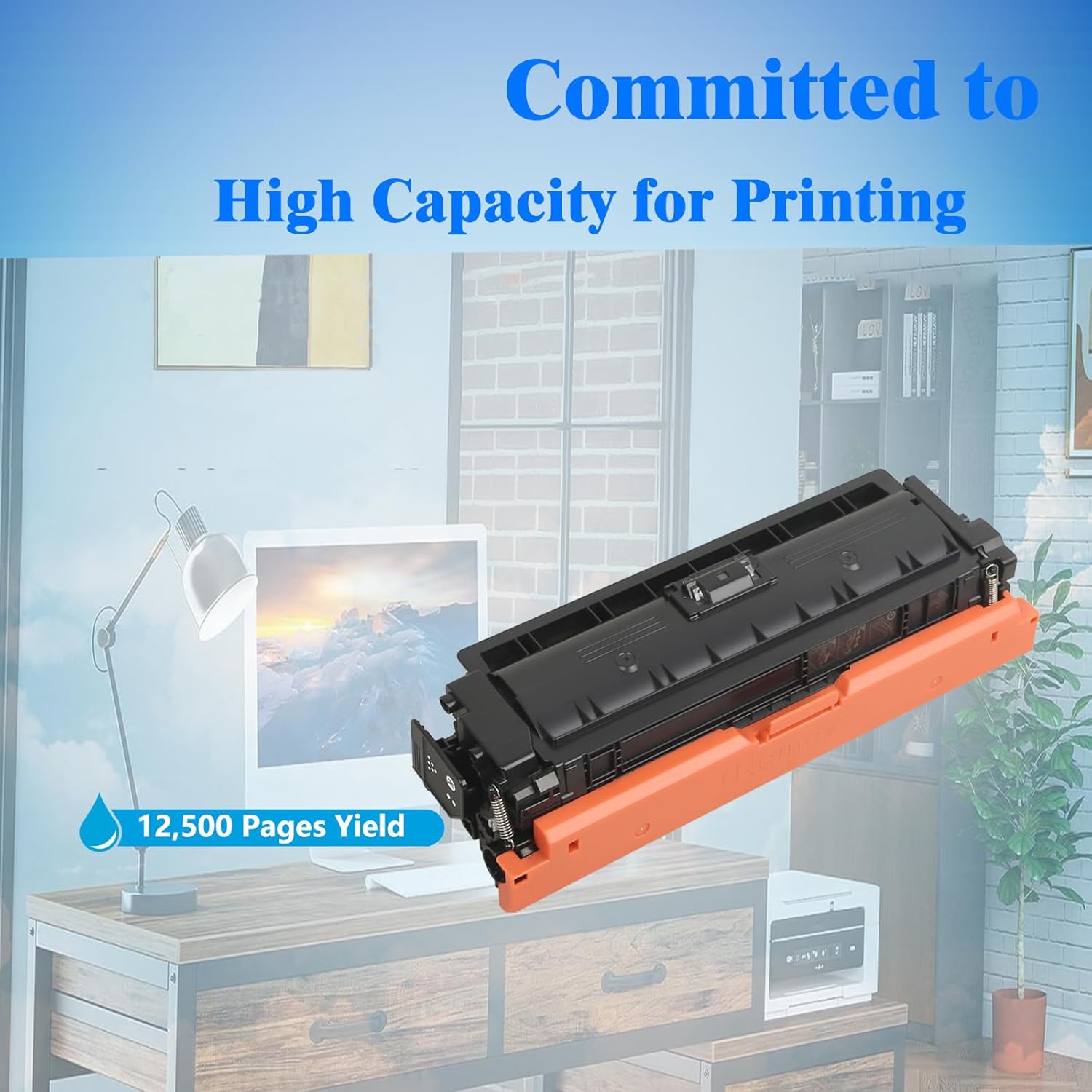 1 Pack W9061MC W9061 Cyan Toner Cartridge Compatible with Color Managed E55040 E55040DW E57540dn E57540 E57540C Printer