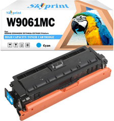 1 Pack W9061MC W9061 Cyan Toner Cartridge Compatible with Color Managed E55040 E55040DW E57540dn E57540 E57540C Printer