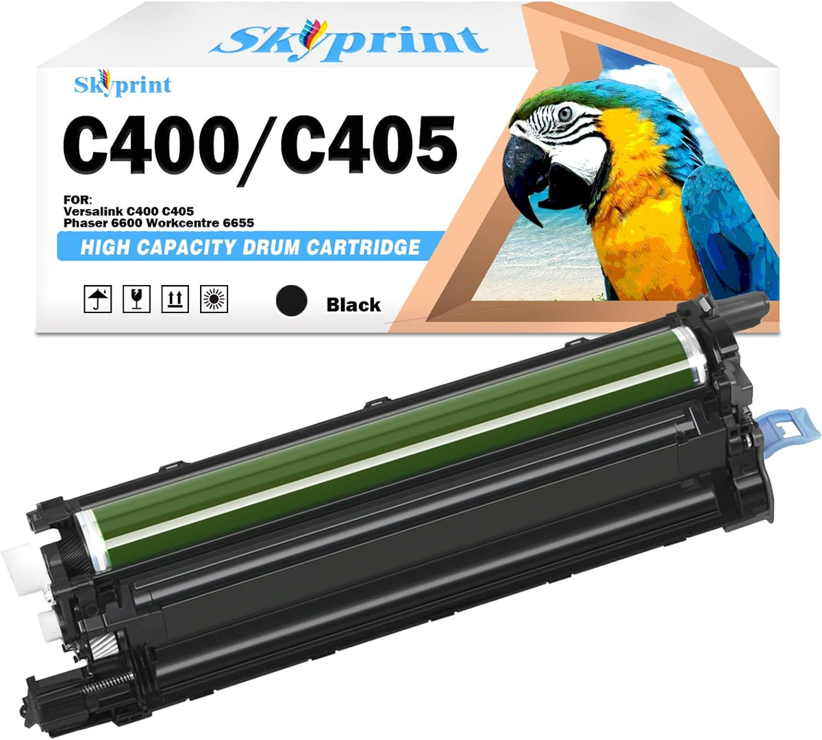 Versalink C400 C405 Black Drum Unit / Imaging Unit Replacement for Xerox 108R01121 Versalink C400 C405 Phaser 6600 Workcentre 6655 6605 Drum Cartridge