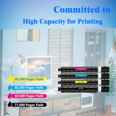 GPR61 GPR-61 High Yield Black Toner Cartridge Compatible with Canon GPR-61 Toner use for Imagerunner Advance DX C5840i C5860i C5870i Printer