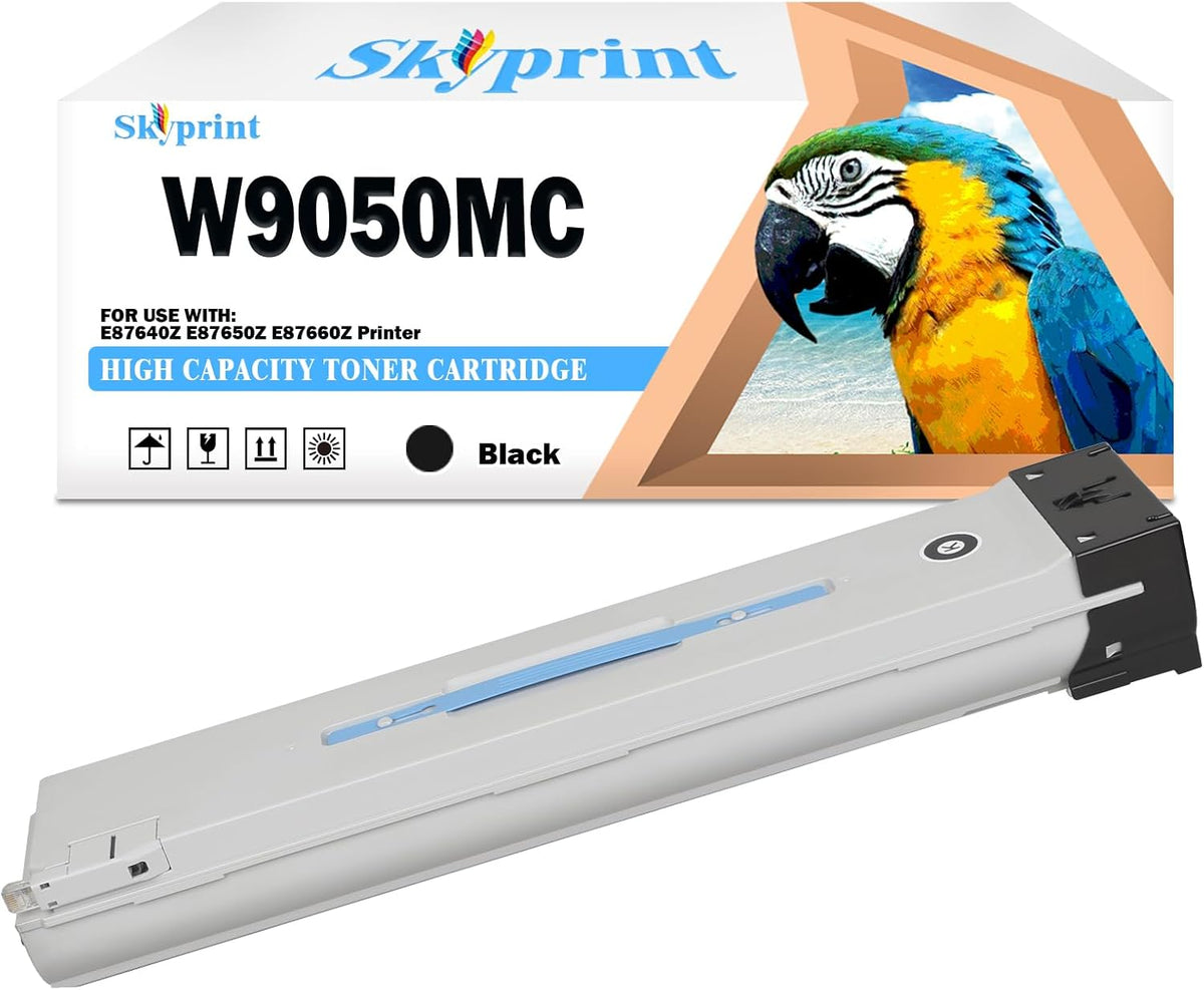 W9050MC Black Toner Cartridge Compatible with E87640Z E87650Z E87660Z Printer Cartridge