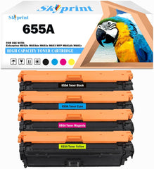 655A Toner High Capacity Toner Cartridge Compatible with HP 655A Toner for Enterprise M652n M653dn M653x M653 MFP M681dh M682z Printer.CF450A CF451A CF452A CF453A