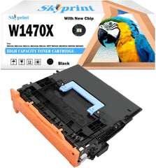 147X Black Toner Cartridge with New Chip Compatible with 147X W1470X Toner for use with Enterprise M610 M611 M612 M634 M635 M636 Printer